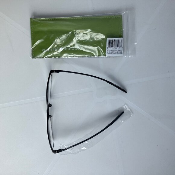 Gabriel + Simone Black Flexi-Grande Reading Glasses Men or Women Frame sz 2.25 - Picture 3 of 7